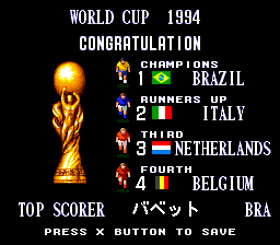 スーパーフォーメーションサッカー'94～ワールドカップ